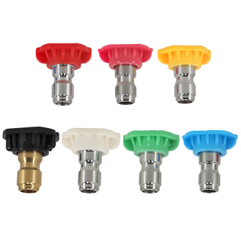 4000PSI Pressure Washer Nozzle Tips 1/4 Quick Connect 7 Angles Stainless