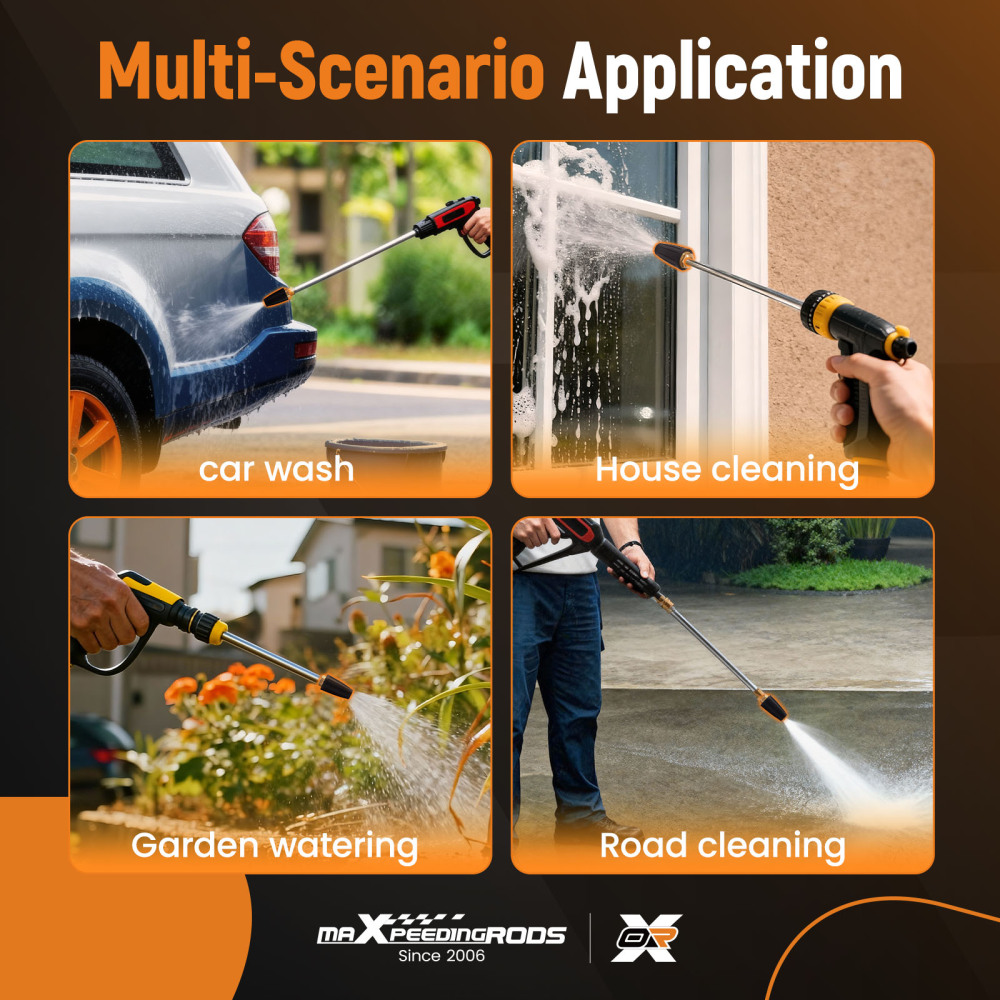 4000 PSI Turbo Nozzle Set for Pressure Washer 5 Color Spray Tips 1/4 Quick Link