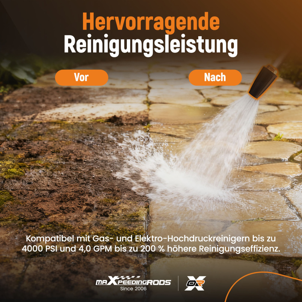 High Pressure Washer Turbo Nozzle Head Max 4000 PSI 1/4 Quick Connect