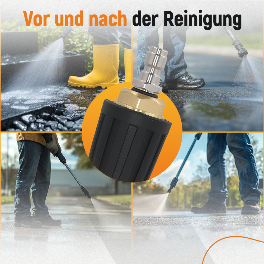 High Pressure Washer Turbo Nozzle Head Max 4000 PSI 1/4 Quick Connect