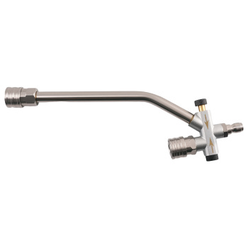 Dual Foam Cannon Wand w/ 5 Pressure Washer Nozzles 4000 PSI 1/4 Stainless Steel