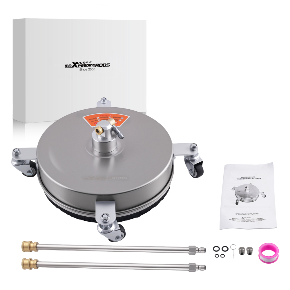 14 Inch Power Washer Surface Cleaner 3200-4200PSI 1/4 Quick Connect Plug