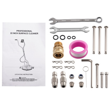 22 Inch Pressure Washer Surface Cleaner 4200PSI for Driveway Patio Steel