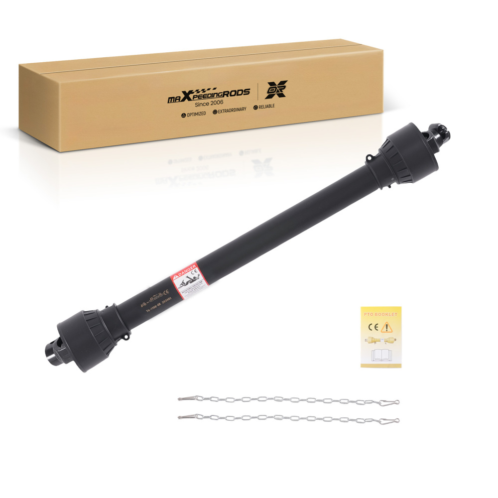 43-61 Tractor PTO Drive Shaft -3/8 x 6 Spline Ends Round End for Series 4