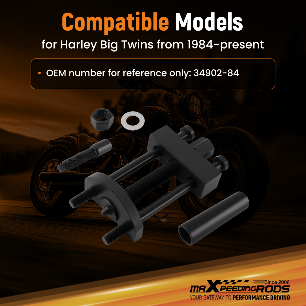 Transmission Mainshaft Bearing Inner Race Tool Installer compatible para Harley Davison