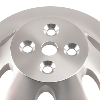 Chrome Direct Fit Pulley compatible for Chevy Big Block 396-454 Short Water Pump Style