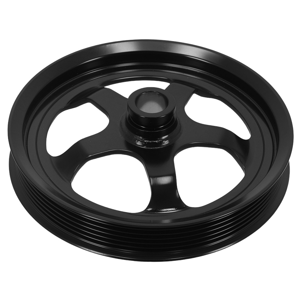 Black Power Steering Pulley compatible for Chevrolet Camaro LS1 1998-2002 12559885