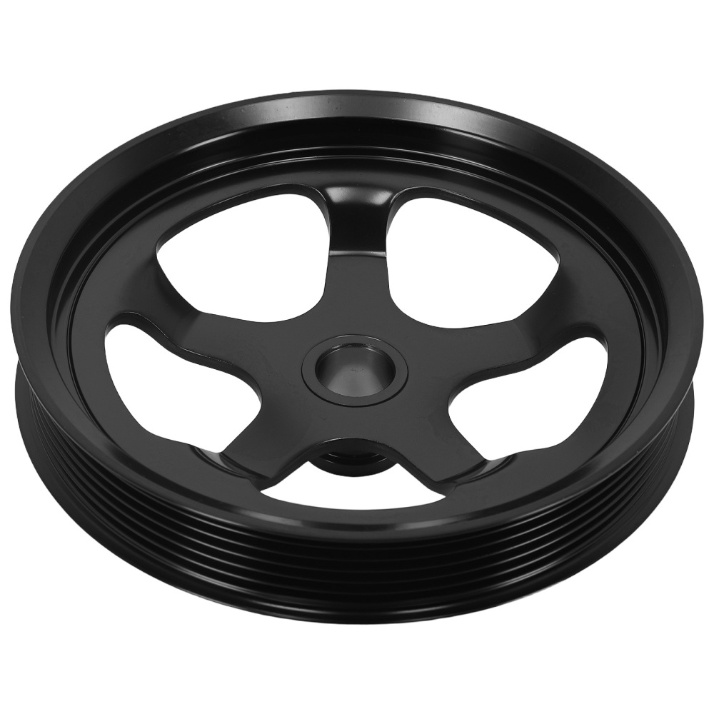 Black Power Steering Pulley compatible for Chevrolet Camaro LS1 1998-2002 12559885