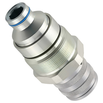 MaleFemale Flat Face Hydraulic Coupler Kit compatible for Bobcat 7246802 7246799 7249643