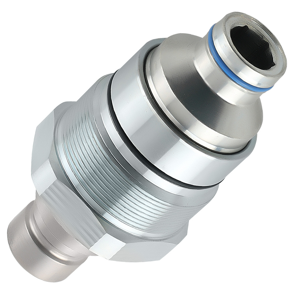 MaleFemale Flat Face Hydraulic Coupler Kit compatible for Bobcat 7246802 7246799 7249643