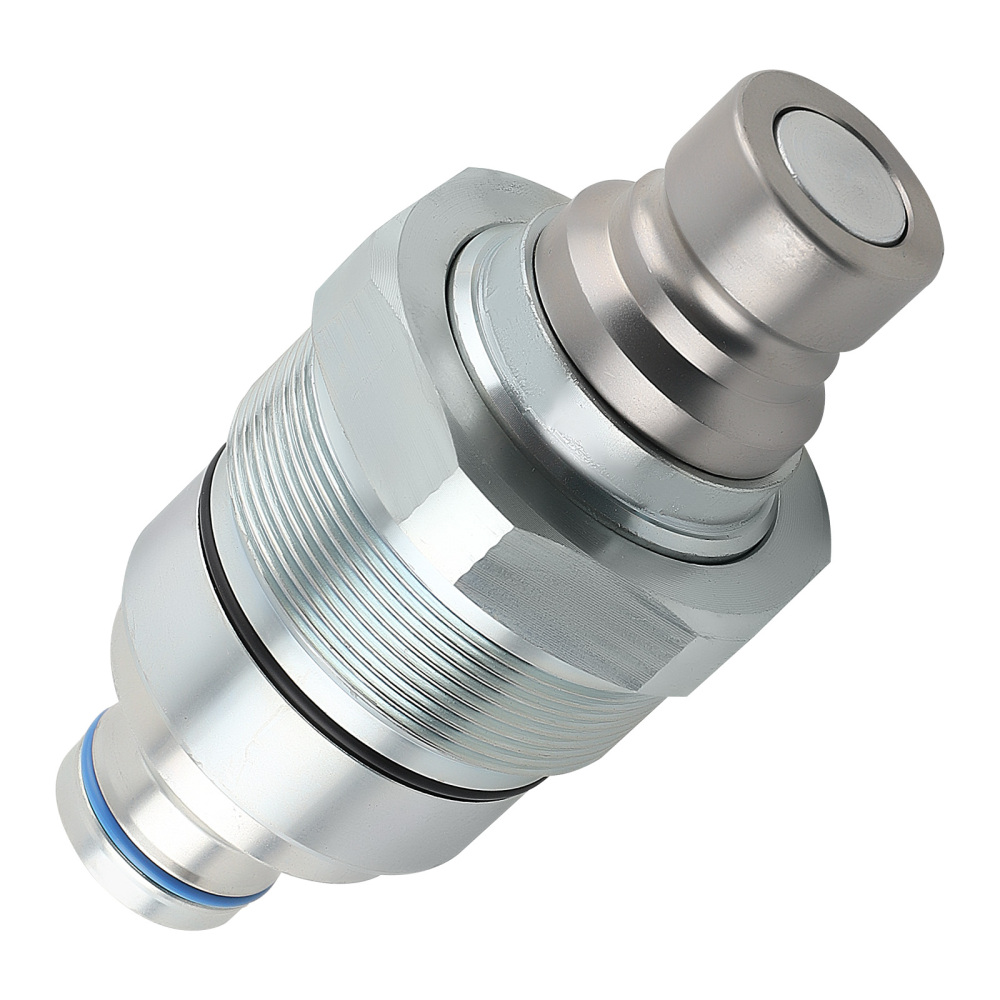 MaleFemale Flat Face Hydraulic Coupler Kit compatible for Bobcat 7246802 7246799 7249643