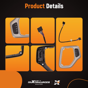 Transmission Shifter Bezel with Harness compatible for Jeep Cherokee 2014-2018 68413957AA