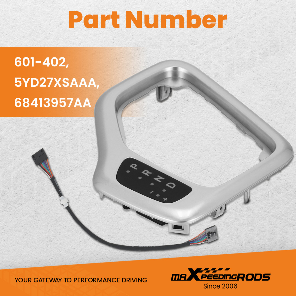 Transmission Shifter Bezel compatible for Jeep Cherokee 2014-2018 601-402 68413957AA