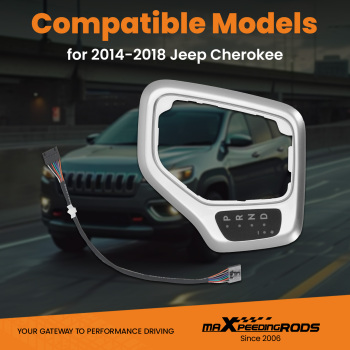 Transmission Shifter Bezel compatible for Jeep Cherokee 2014-2018 601-402 68413957AA