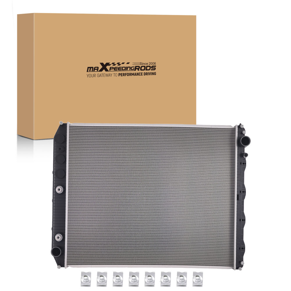 Aluminum Truck Radiator compatible for Volvo VAH VHD VNL 2011-2017 21504536 2 Row AT