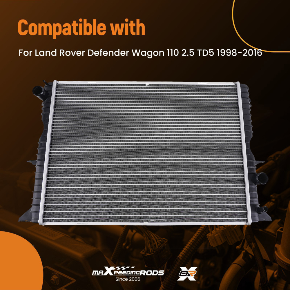 Aluminium Cooling Radiator compatible for Land Rover Defender 110 TD5 98-16 PCC001020