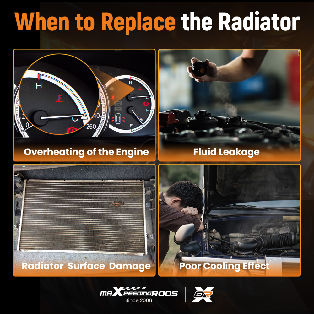 Aluminum Core Radiator compatible for Toyota Highlander 3.5L 2.7L 2014-2016 164000P440 AT