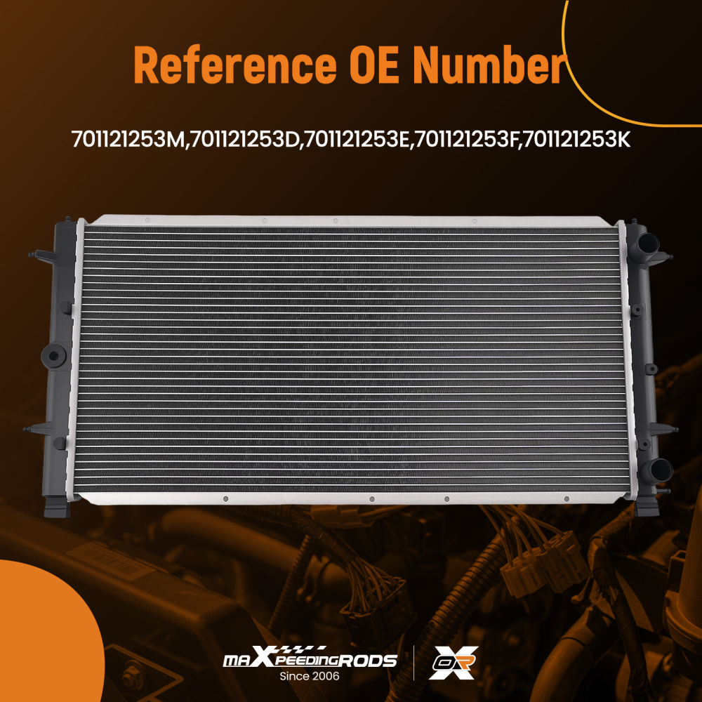 Radiateur Aluminium compatible pour VW T4 Bus/Van 1.9D-2.5L 1990-2003 701121253E