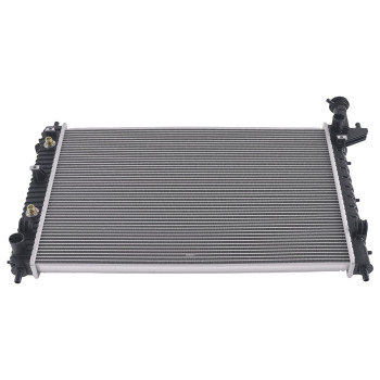 Aluminum Coolant RadiatorAC Condenser compatible for Chevy Traverse 3.6L 2009-17 CU13007