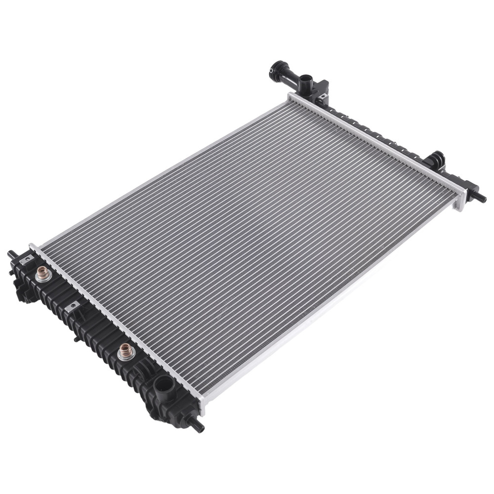 Aluminum Coolant RadiatorAC Condenser compatible for Chevy Traverse 3.6L 2009-17 CU13007
