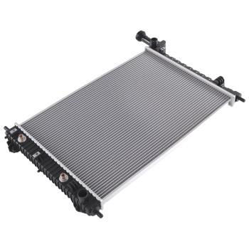 Aluminum Coolant RadiatorAC Condenser compatible for Chevy Traverse 3.6L 2009-17 CU13007