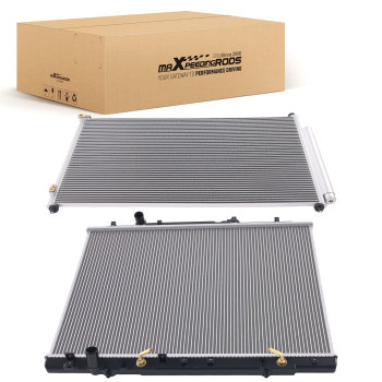 Aluminum Coolant RadiatorCondenser compatible for Honda Pilot 2009-2015 3.5L 13065 3771