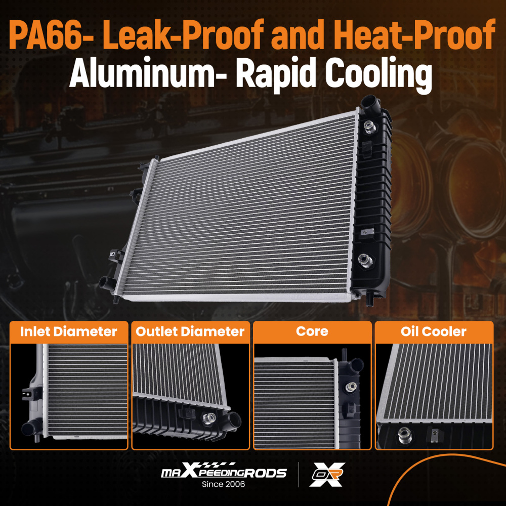 Aluminum Core Radiator compatible for Chevy Equinox GMC Terrain 10-17 19130404 AT