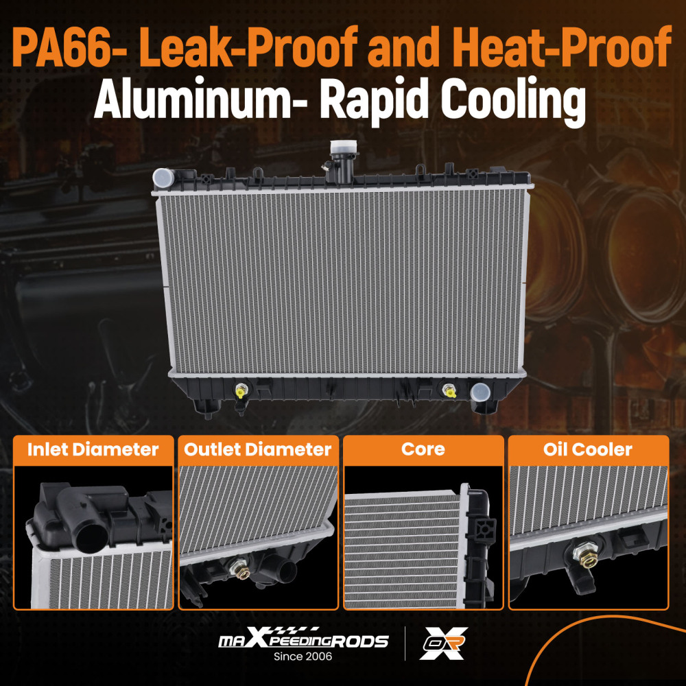 Radiator compatible for CHEVROLET CAMARO 2010-2011 6.2L CU13142 13142 DPI13142 92218352