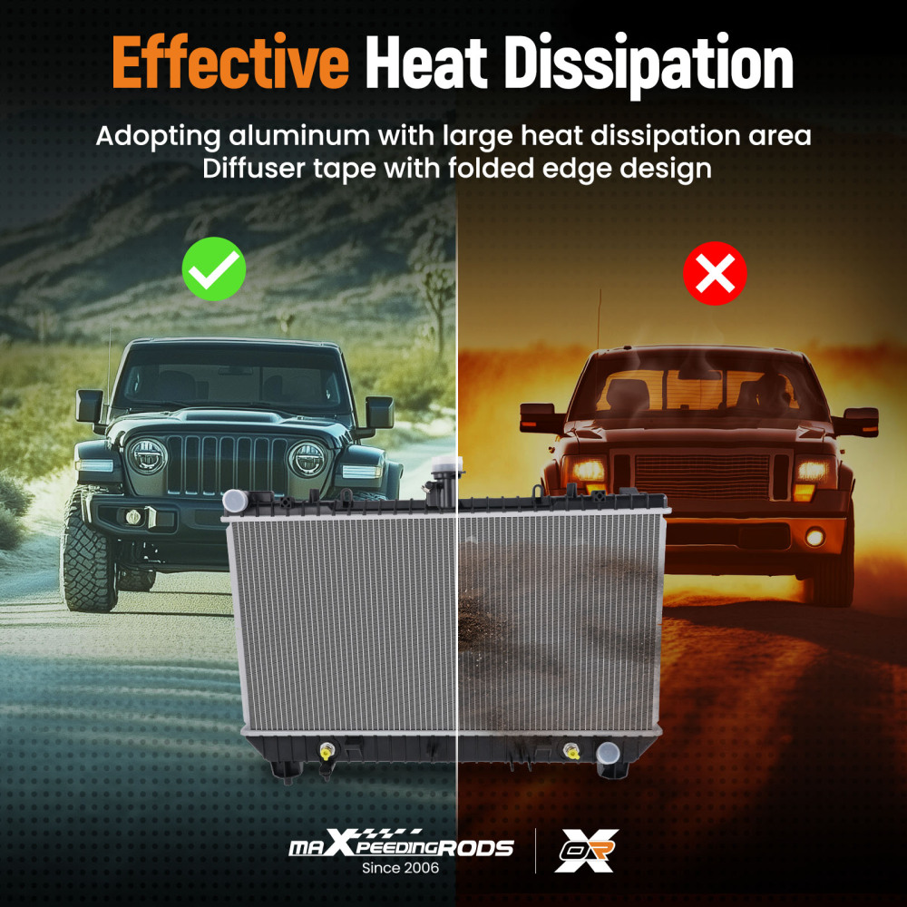 Radiator compatible for CHEVROLET CAMARO 2010-2011 6.2L CU13142 13142 DPI13142 92218352