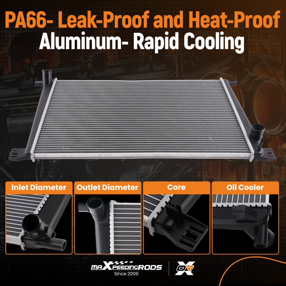 Aluminum Coolant Radiator compatible for Mini Cooper 2007-2015 17117535099 7535099