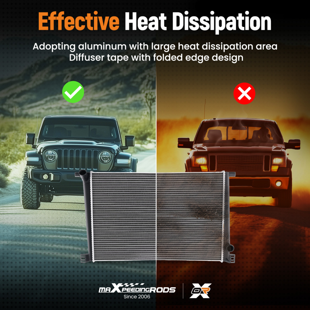 Aluminum Coolant Radiator compatible for Mini Cooper 2007-2015 17117535099 7535099