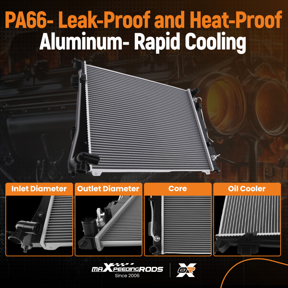 Aluminum Core Radiator compatible for Kia Optima 2.4L 2011-2015 RAD13191 253103Q500