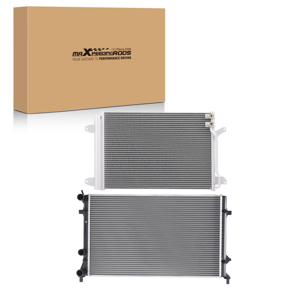 Coolant RadiatorAC Condenser Assembly compatible for VW Jetta 2011-2015 5C0121251D 13215