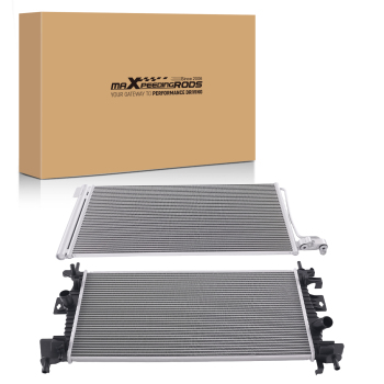 Aluminum RadiatorAC Condenser compatible for Ford Focus 2.0L 1999CC 2015-2018 CV6Z8005A