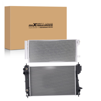 Aluminum RadiatorAC Condenser compatible for Chevrolet Sonic 1.4L 2012-2020 13248C AT