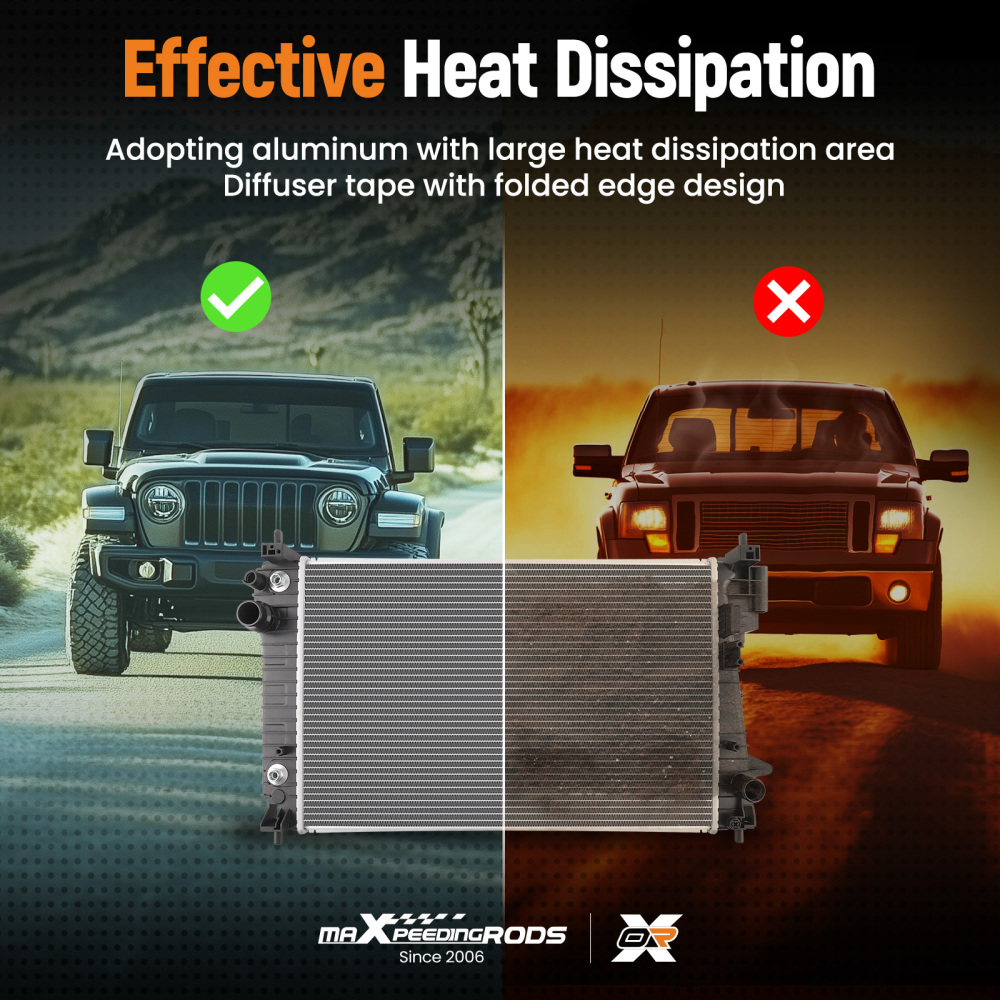 AT Radiator compatible for Chevrolet Sonic 1.4L 12-20 95022260 Plastic Tank Aluminum Core