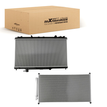 Aluminum Coolant RadiatorCondenser compatible for Honda Accord 2.4L/3.5L 2013-17 CU13363