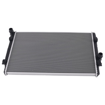 Aluminum RadiatorAC Condenser compatible for VW Golf Alltrack 1.8L 2017-2019 CU13529