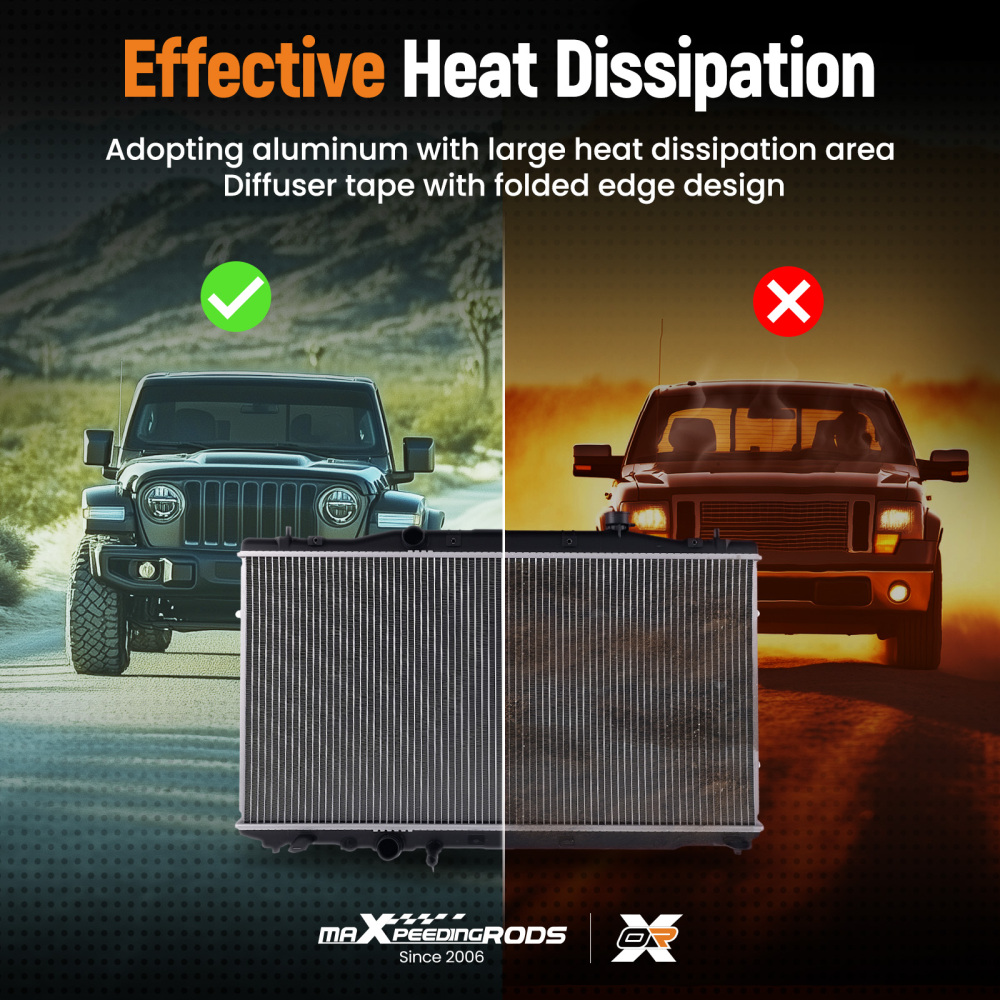 Aluminum Radiator compatible for Honda Accord 1.5L 2.0L 2018-2022 HO3010245 Direct Fit