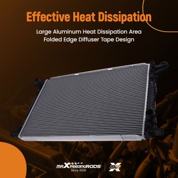 Aluminum Radiator compatible for Audi A6 Allroad A7 Sportback Q8 2019-2023 8W0121251H