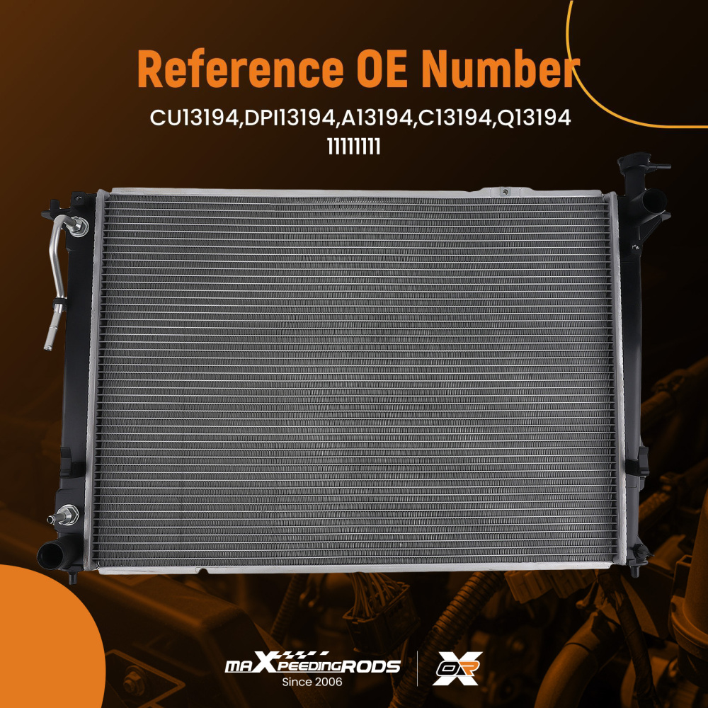 Engine Radiator compatible for Hyundai Santa Fe compatible for Kia Sorento 2010-2019 RAD13194