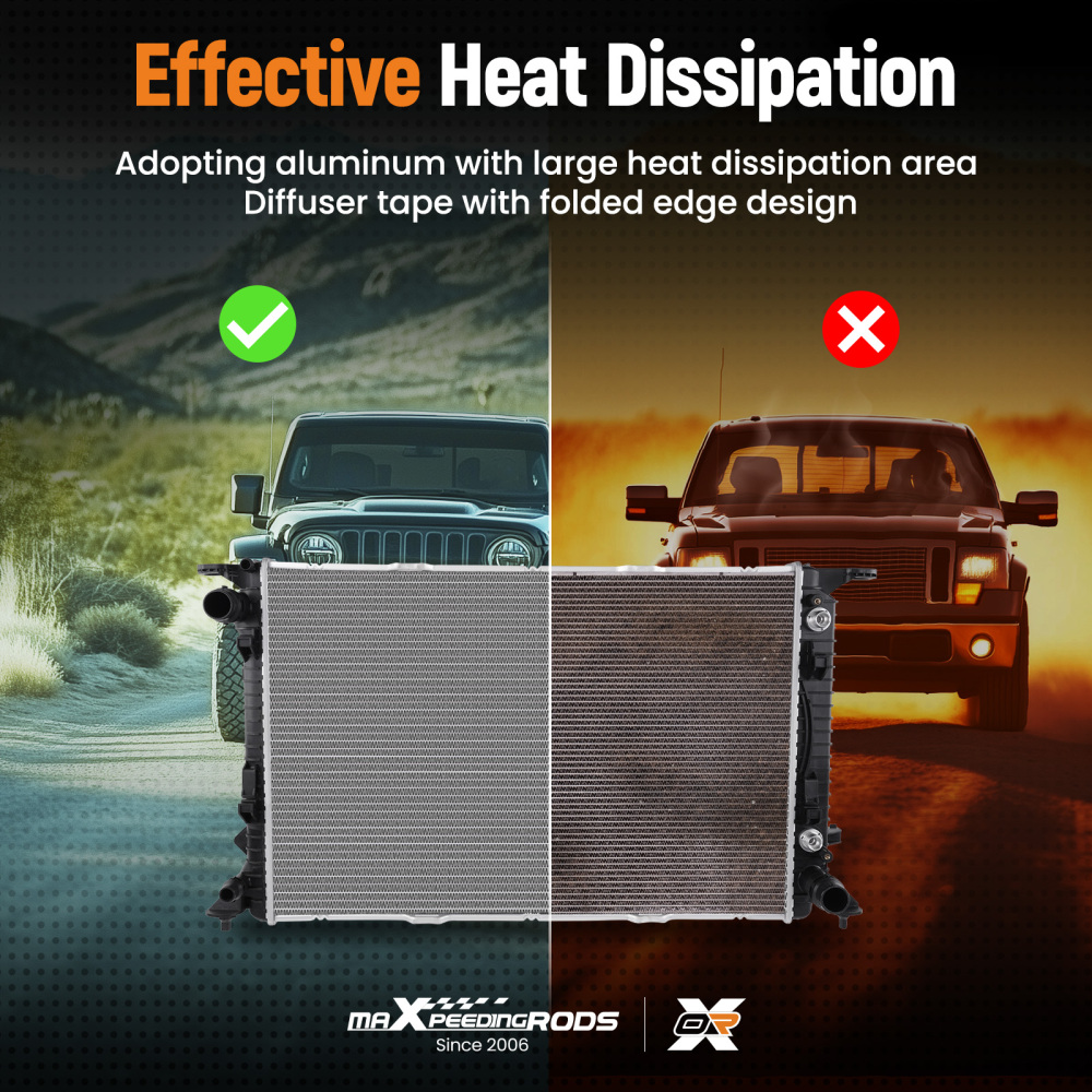 2 Row AT Radiator compatible for Audi A5 Q5 S4 S5 A6 A7 Macan 2008-2018 13278