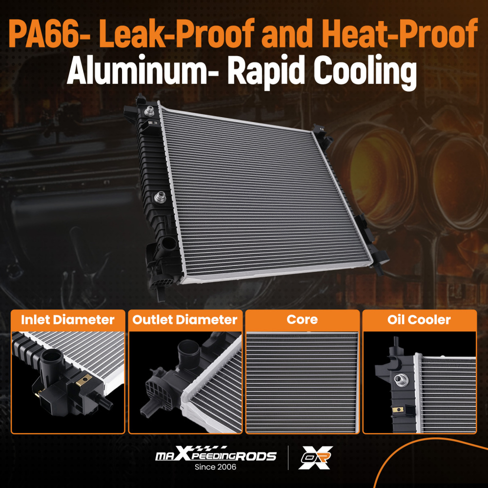 Advanced Radiator compatible for Cadillac SRX 3.0L 3.6L 2010-2016 23428313 Aluminum Core AT