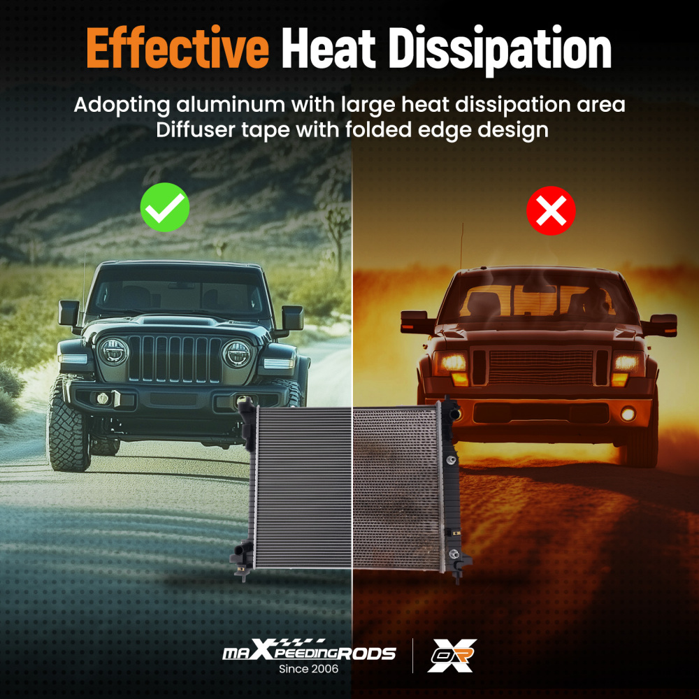 Advanced Radiator compatible for Cadillac SRX 3.0L 3.6L 2010-2016 23428313 Aluminum Core AT