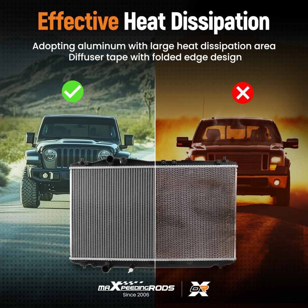 Aluminum Radiator compatible for Acura ILX 2016-20222.4L CU13537 DPI13537 19010R4HA02