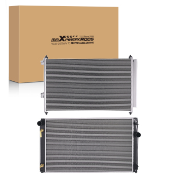 Aluminum RadiatorAC Condenser compatible for Toyota RAV4 2006-2012 AT 2892 1640031420
