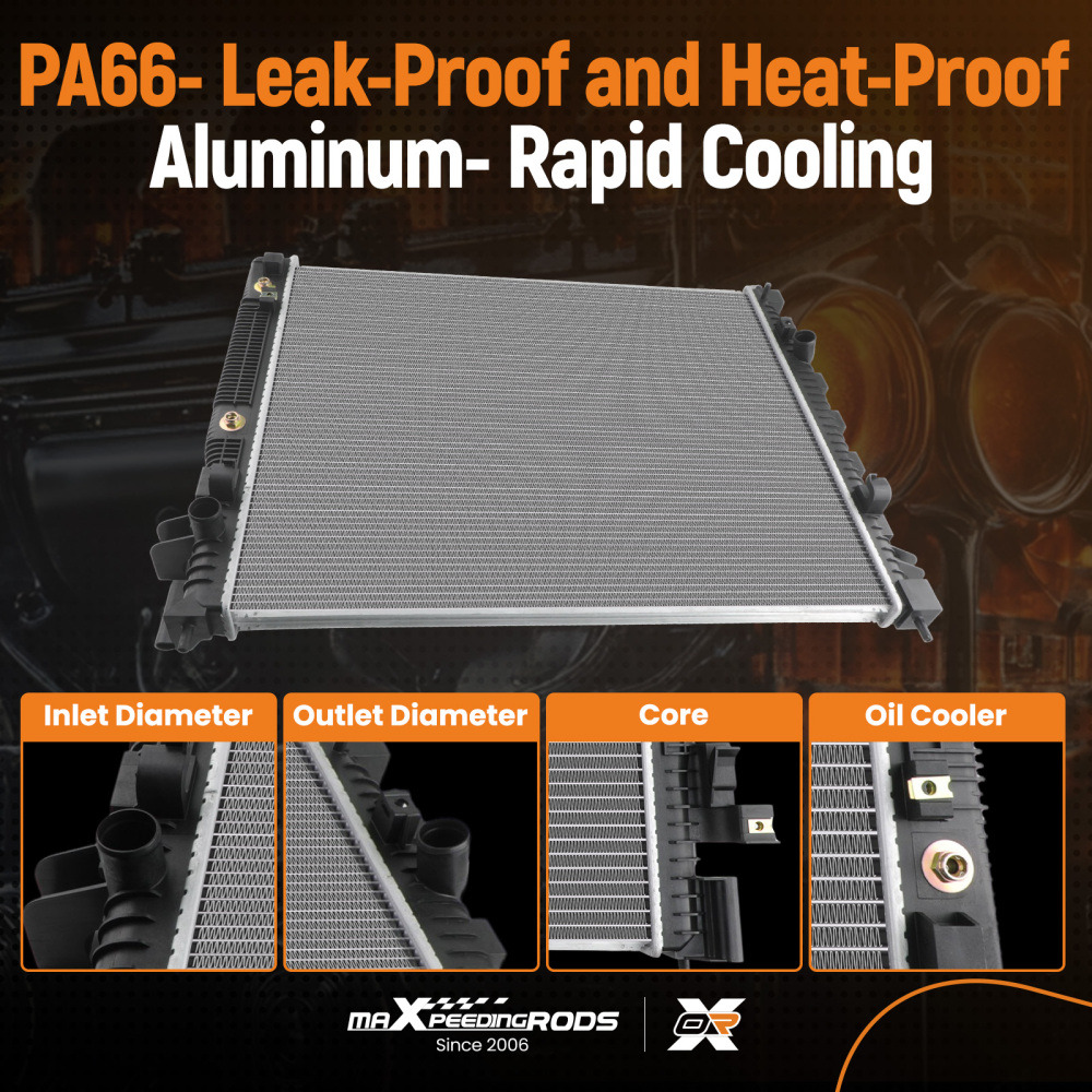 Radiator compatible for Chevy Chevrolet Traverse compatible for Buick Enclave 2018-2024 3.6L 86801856