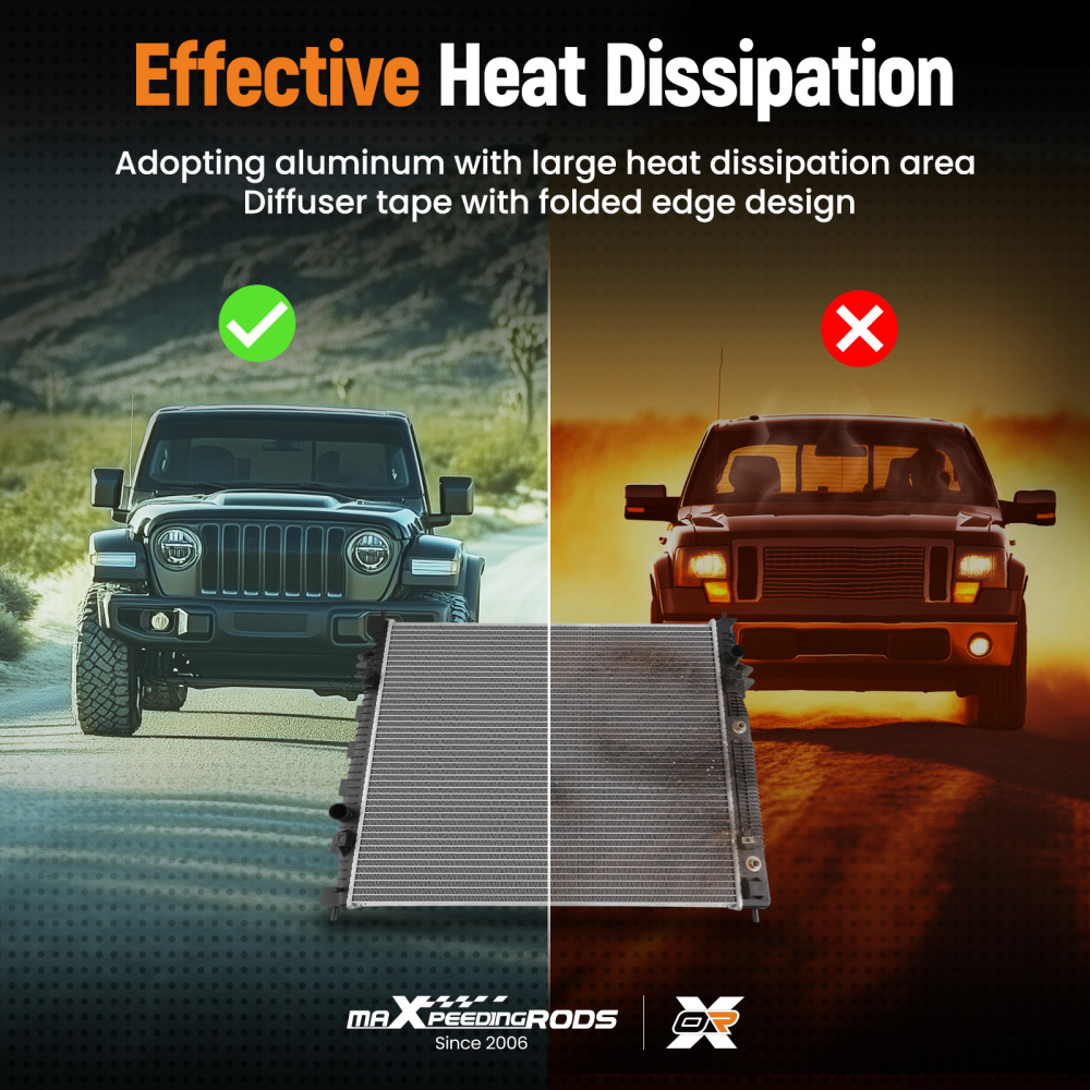 Radiator compatible for Chevy Chevrolet Traverse compatible for Buick Enclave 2018-2024 3.6L 86801856