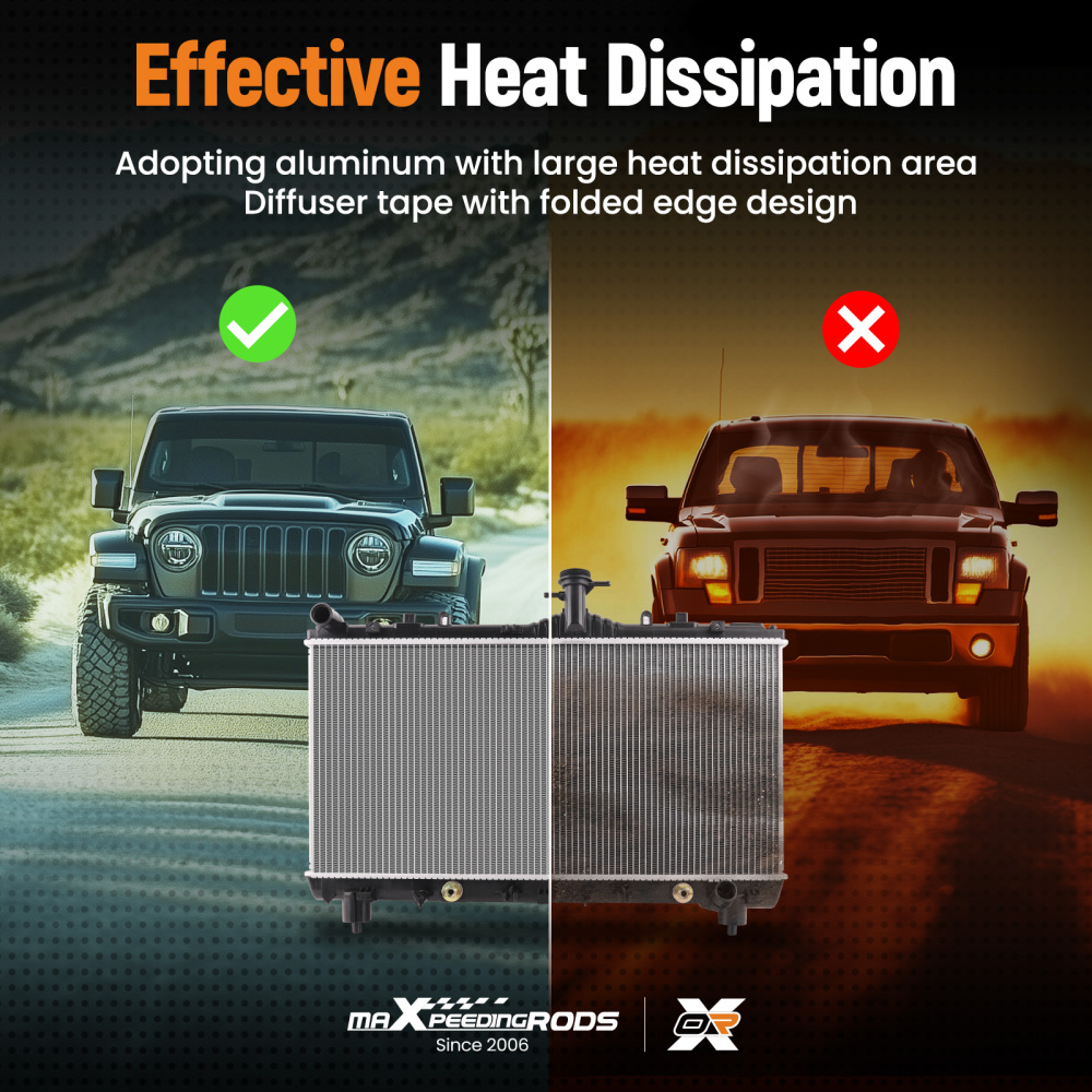 Engine Coolant Radiator Assembly compatible for Chevrolet Camaro 3.6L V6 CU13341 2012-2015