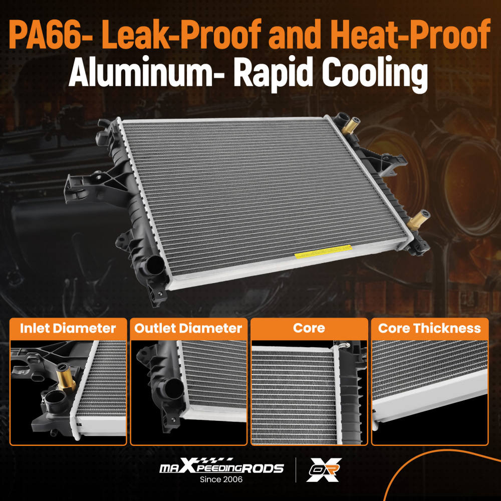 Radiator compatible for Volvo S60 2001 - 2009 All Trim Levels CU2805 DPI2805 313190563